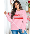 thumbnail image 5 of ALLTB Valentines Women Casual Crewneck Sweatshirts Funny Love Graphic Tee Long Sleeve Pullover Tops, 5 of 6