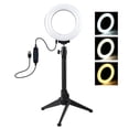 thumbnail image 2 of de lámpara LED de 4,7 "con soporte para , luz de maquillaje para selfies transmisión luz circular para fotografía de vídeo en shamjiam Luz de anillo de fotografía, 2 of 9