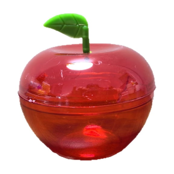 PEIBang Apple Shaped Containers,Candy Dish and Cookie Jar Storage,Red Clear Apples Candy Boxes for Holiday Decor Party Favor
