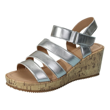 

Jungdeepe Ladies Summer Shiny Leather Fish Mouth Roman Shoes Beach Large Size Slope Heel Sandals Slippers Leather Sandals Women Heeled Slide Sandal for Women Comfort Wedge Platform Sandals for Women