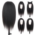 thumbnail image 5 of YSGFHGJW Wigs for Black Women,Women's Synthetic Natural Overstuffed Long Wig Various Colors Available Daily Wear Party And Cosplay Soft Wig,Black, 5 of 8