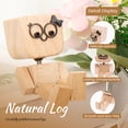 thumbnail image 5 of 2Pcs Shaking Wooden Man Figurine Little Wooden Statue That Sways Car Dashboard Figurines with Spring Legs with Rich Expression Accessories Decorations Doll Gifts, 5 of 16