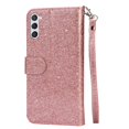 thumbnail image 5 of Dteck Wallet Case for Samsung Galaxy A13 5G,Magnetic Handbag Zipper Pocket PU Leather Flip Case with 3 Card Slots and Wrist Strap Folio TPU Inner Stand Cover,Rosegold, 5 of 5