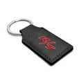 thumbnail image 2 of Dodge R/T Logo Rectangular Black Leather Key Chain, 2 of 4