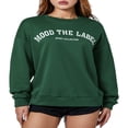 thumbnail image 1 of Women‘s Loose Sweatshirt Letter Print Crew Neck Long Sleeve Pullovers, 1 of 9