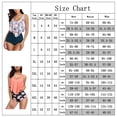 thumbnail image 2 of Askfv Women's High Neck Two Piece Bathing Suits Top Ruffled High Waist Swimsuit Tankini Bikini Sets, 2 of 5