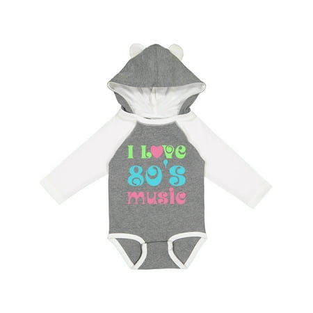 

Inktastic I Love 80 s Music Gift Baby Boy or Baby Girl Long Sleeve Bodysuit