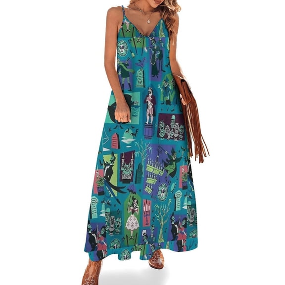 Haunted Mansion Sleeveless Dress Summer Dress Women Clothing 2025 New Arrivals Dress
