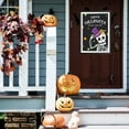 thumbnail image 2 of Koyal Wholesale Happy Halloween Candy Sign, Skeleton with Top Hat Halloween Signs 12 x 18 Inch Frame Included, 2 of 5