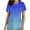 Dark Blue, variant on QATAINLAV Scrubs for Women Gradient Print Short Sleeve Nursing Scrub Tops Criss Cross V Neck Dressy T Shirts Summer Nurse Working Uniform Pocket Tee Nurse Gifts Dark Blue XXXL