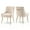 Beige, variant on SEYNAR Modern Velvet Dining Chairs Set of 2, Tufted Back Accent Chair for Living Room,Black