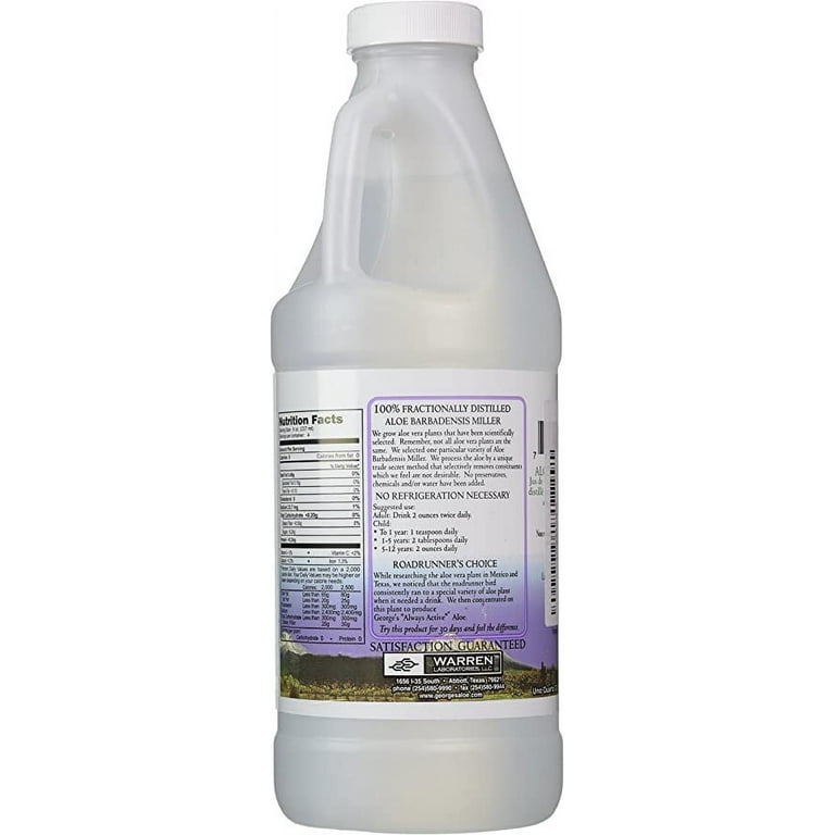 Georges Aloe Vera Drink 32 Fl Oz Pack of 1 Walmart