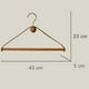 thumbnail image 5 of Vintage Clothes Hangers Leather+Wood Design Coat Trousers Hanger for Clothing Display Drying Rack Wardrobe Storage Organization, 5 of 5