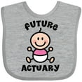 thumbnail image 3 of Inktastic Future Actuary Baby Girl Girls Baby Bib, 3 of 4
