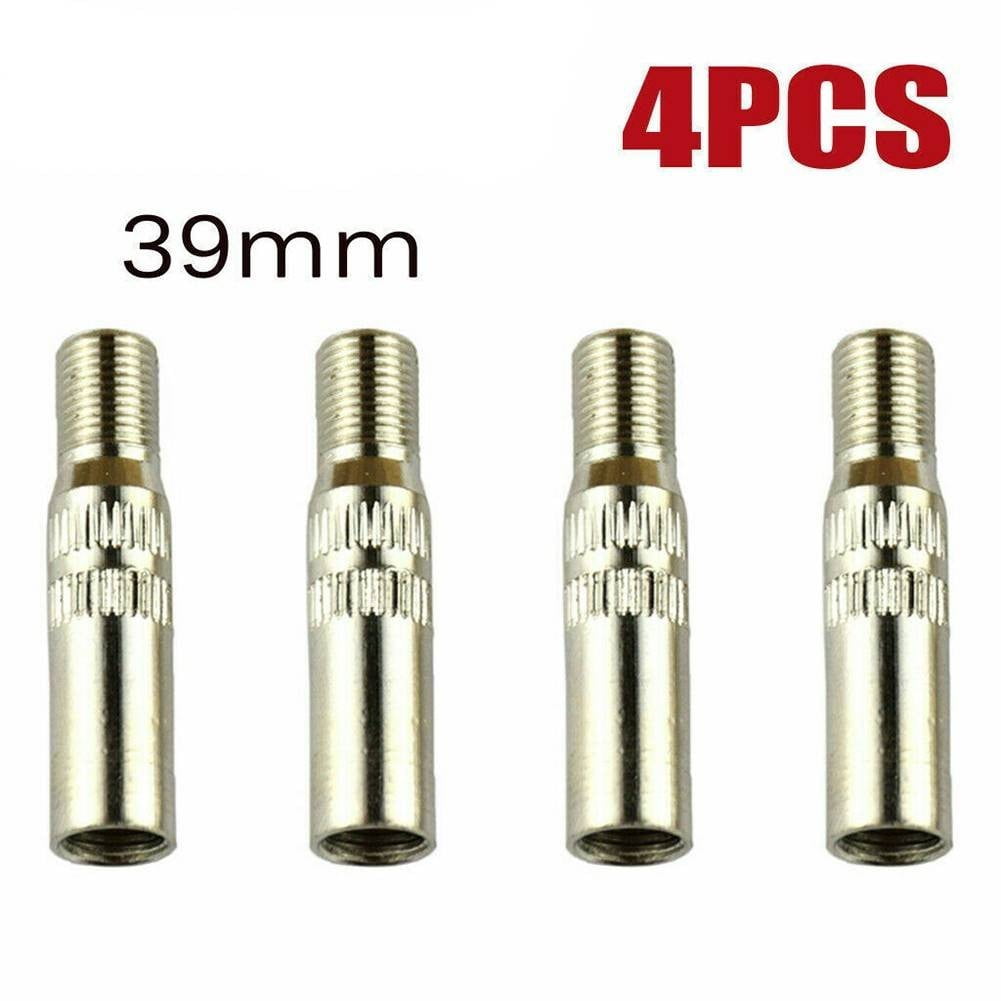 Leke 4Pcs 39mm Metal Tire Wheel Valve Extension Extender Cap Stem For
