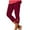 Red, variant on Womens Gym Leggings Capri Ultra Thin Trendy Fitted Cutout Yoga Cropped Pants Spandex Elastic Mid Rise 3/4 Length Cropped Pants Solid Trousers for Ladies Activewear Vacation Green