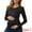 Black, variant on DARING DIVA Women's Ruched Long Sleeve Maternity Blouses S Black