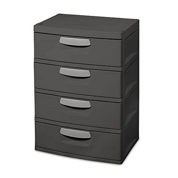 4 Drawer Unit Plastic (Color : Flat Gray)
