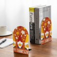 thumbnail image 5 of Naloa Happy Thanksgiving Three Gnomes 2 Pcs Bookend Large Capacity Office Book Ends for Home Office Library School Study Decoration, 5 of 8