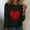 Black, variant on VgaVtl T-Shirts Womens Plus Size Long Sleeve Valentines Day Womens Tops Pullover Heart Print Holiday Casual Loose Tops