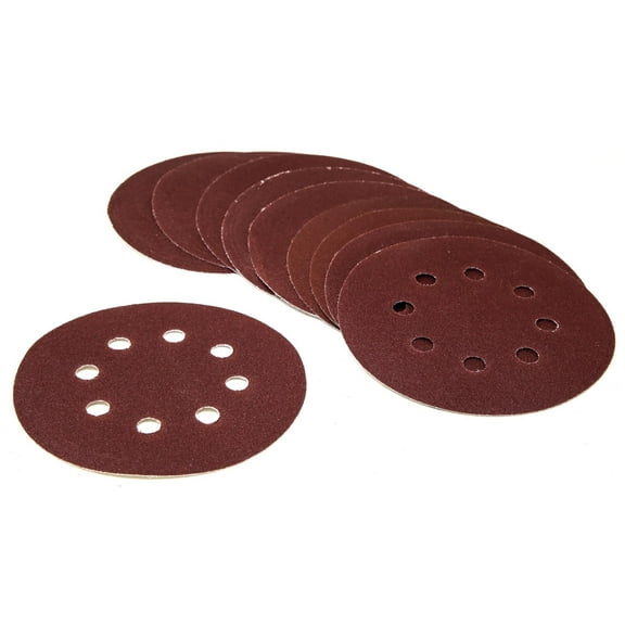 Wen Products 80-grit Hook-and-loop 5-inch Sandpaper Sanding Discs, 10 Pack