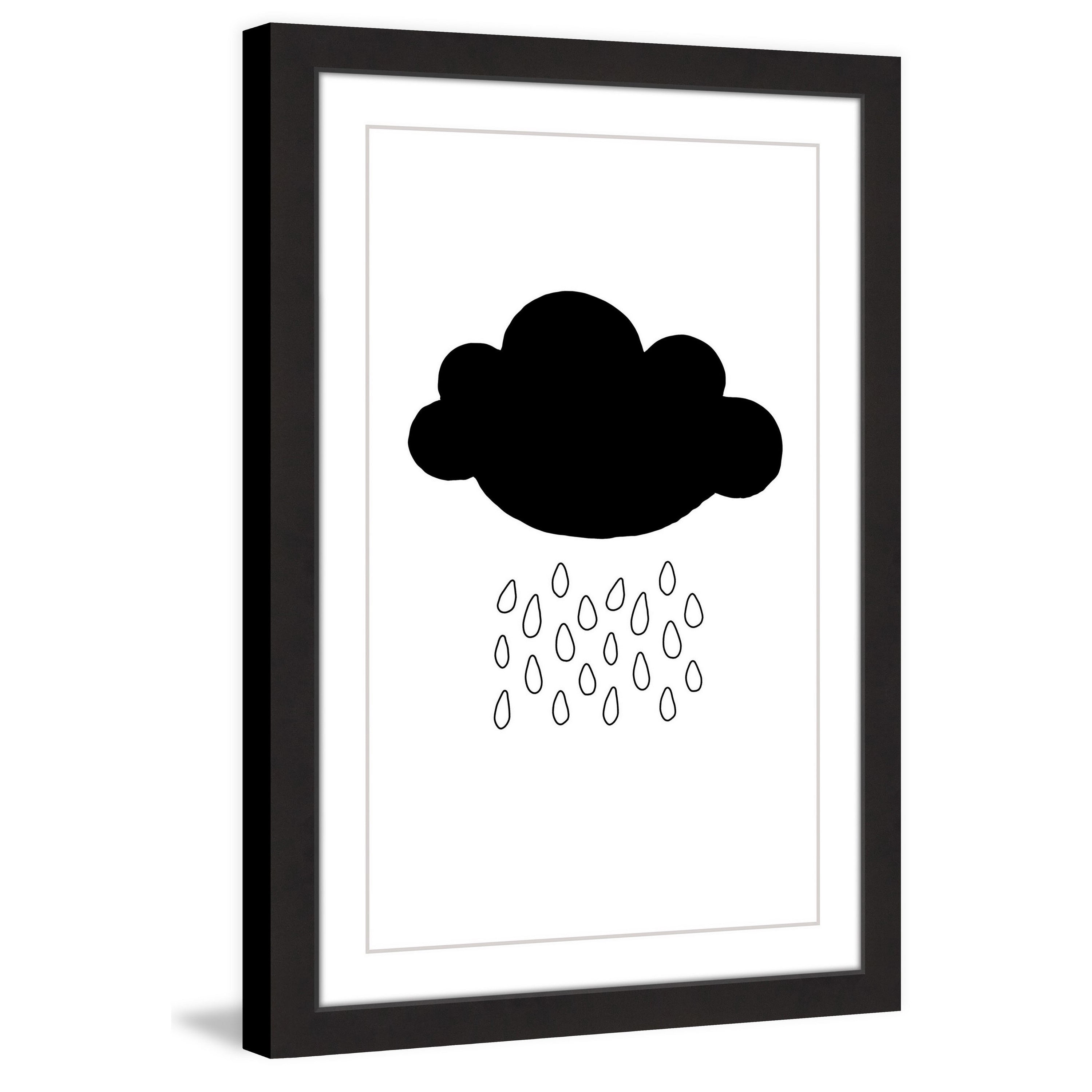 "Black Cloud" Framed Painting Print