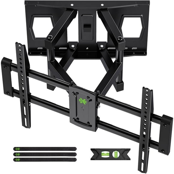 Soporte de movimiento completo, USX MOUNT Soporte de pared para TV con certificación UL para la mayoría de televisores de 42 a 86 pulgadas, soporta hasta 120 libras, VESA máx. 600 x 400 mm, soporte gi