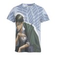 thumbnail image 3 of Camiseta de manga corta con cuello redondo y diseño retro de Wings of Liberty Attack on Titan para hombre, nueva camiseta de verano de manga corta, 3 of 5