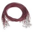 thumbnail image 1 of Collar Cordón A Granel Unique Bargains 10uds 23 Pulgadas 1.5mm Vino Rojo, 1 of 6