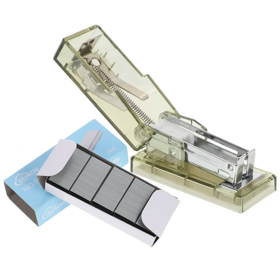 LEXSOMEO 1 Set of Plastic Clear Stapler Fashion Stapler Portable Hand Stapler Desk Stapler Professional Hand Stapler