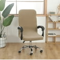 thumbnail image 5 of Mlkoz Office Chair Covers, Solid Color Brushed High Elastic Chair Cover Soft And Comfortable Chair Seat Cover -proof And- Chair Slipcover Suitable For Dining Chair, Women Gifts, 5 of 9