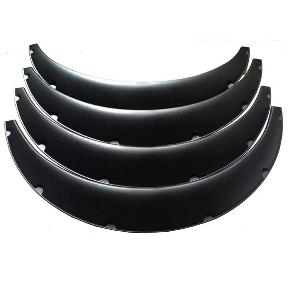 SUPERFASTRACING 4 Pcs 3.5 Pouces/90mm Universels Flexibles Pattes d'Éléphant d'Aile de Voiture Extra Larges Arceaux de Roue de Caisse