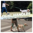 thumbnail image 2 of VIVAGLORY Laisse pour Chien Twingrip, Laisse pour Chien à Double Poignée pour l'Entraînement et la Marche avec Poignée de Circulation et 2 Boucles, Contrôle de la Circulation Réfléchissant Robuste pour Chiot Animal de Compagnie, 4 Pieds x 1 Po, Vert, 2 of 6