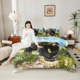 thumbnail image 4 of Manfei Teens Wildlife Bear 3 Pieces Queen Comforter Set,Chic Flower Ultra Soft Bedding Sets,Woodland Animal Bedding Comforter Set,Microfiber Bedroom Decor,Reversible, 4 of 8