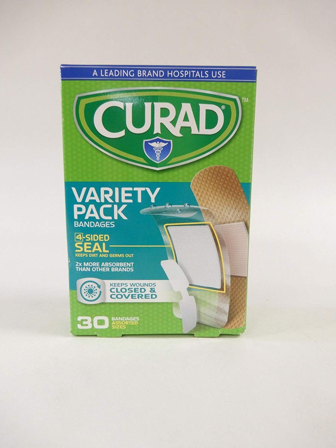 Curad Flex-Fabric Latex Free Fingertip & Knuckle Bandages, Assorted, 30ct