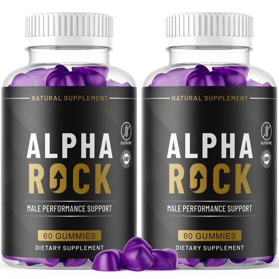 Alpha Rock Gummies Advanced Formula All Natural Vitamin Supplement AlphaRock 120 Gummies