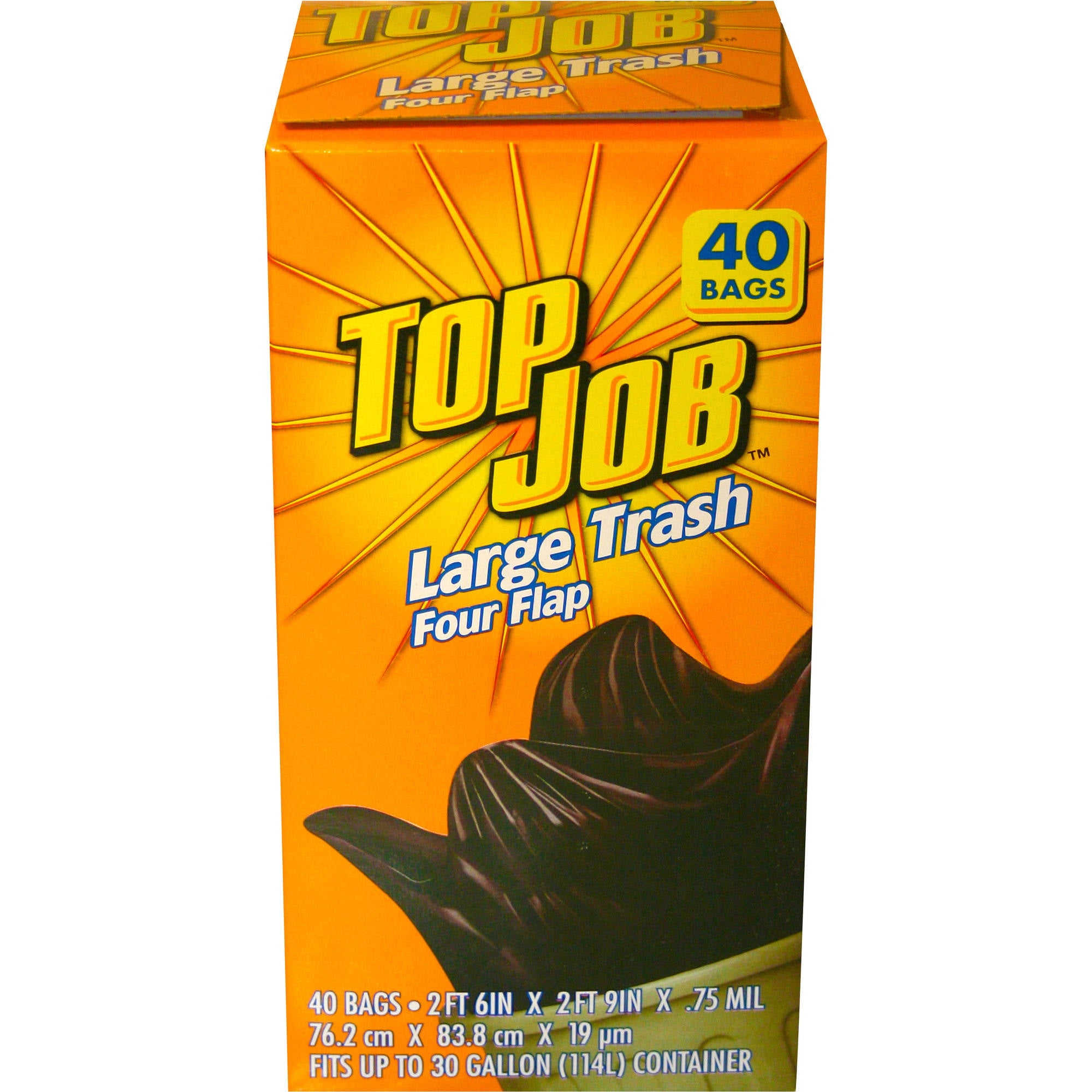 Plasticplace 40-45 gal. Yellow Trash Bags (Case of 100)