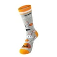 thumbnail image 3 of DJN Socks Halloween Socks for Women Halloween Socks Fuzzy Socks Novelty Pumpkin Bat Stocking Long Cotton Fall Stocking Happy Halloween Gifts for Adult Men Women Polyester,Spandex E One Size, 3 of 3