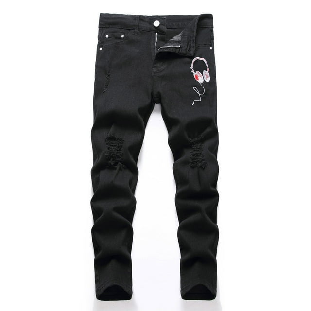 Jeans Garçons Rue Haute Décontracté Pantalons Longs Enfants Extensible Denim Pantalons Printemps Automne Vêtements