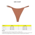 thumbnail image 4 of Tanga de tiro bajo, transpirable, sin costuras, de secado rápido, suave, de cintura fina, bragas, ropa interior para mujeres y niñas, color rojo coral XL, 4 of 5