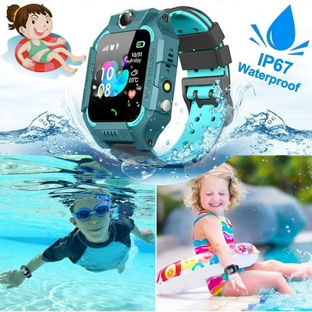 Waterproof Kids Smart Watch for Students, Girls Boys Touch Screen Smartwatch with AGPS/LBS Tracker One-Key SOS Help Anti-Lost Calling Phone Watches Children's Day Birthday Gift