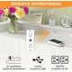 thumbnail image 5 of FURRIFIC Comoda Cajonera para Recamara, Comodas y Cajoneras con 2 Salidas y 2 USB Luces Led, Mueble Organizador Cajoneras de Estructura Metal con 9 Cajones, Almacenamiento de Casa y Oficina (Blanco), 5 of 9