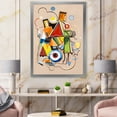 thumbnail image 3 of Designart 'Abstract Compositions Of Colored Geometric I' Modern Framed Art Print, 3 of 4