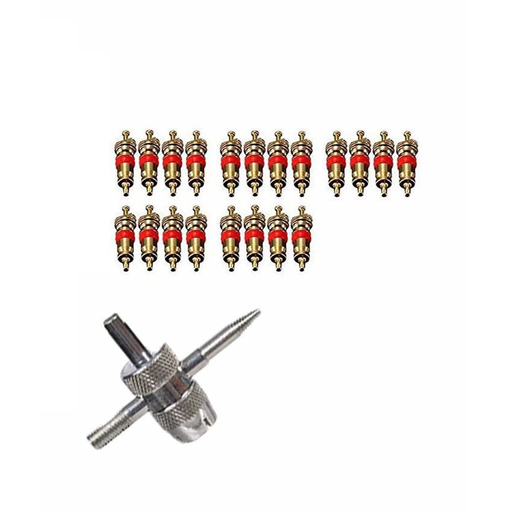 Silver 4 Way Car Truck Tire Screwdriver Valve Stem Core Remover Installer Tools Silver 4 Way Car Truck Tire Screwdriver Valve Stem Core Remover Installer Tools