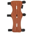 thumbnail image 4 of Protector de brazo de tiro con arco, gran ajuste de protección, Protector de antebrazo de tiro con arco marrón impermeable con 3 agujeros para disparar y cazar, 4 of 10