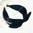 thumbnail image 5 of Unique Bargains Bunny Ears Wide Bow Headbands Fashion Hair Hoop Blue with Bow Knotted for Girl Women, 5 of 7