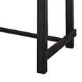 thumbnail image 4 of Rectangular Marble Top Counter Height Wooden Table with Trestle Base Gray, 4 of 5