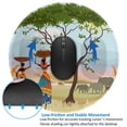 thumbnail image 4 of Disketp African Women In Mountain Landscape Small Mouse Pad 7.9x7.9 Inches,Washable Round Mousepad For Office Laptop Computer,Non-Slip Rubber Base Mouse Pads For Wireless Mouse, 4 of 9