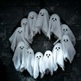 thumbnail image 5 of Halloween Decorations Outdoor DIY Ghost Wreath, Cute Lit Ghost Wreath Spooky Ghost Decoration, Cute Halloween Decor Indoor for front Door, Porch, Window, Wall, 5 of 5