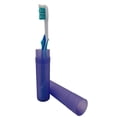 thumbnail image 4 of American Comb Purple Toothbrush Covers & Soap Box Set - Matching Colors - Tooth Brush Cover Cap, Soap Dish Travel, Soap Dish Holder Travel - Plastic Portable Set with Cover, 4 of 5